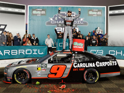 **Preorder** ROSS CHASTAIN 2026 CAROLINA CARPORTS CHARLOTTE RACED WIN 1:24 ARC DIECAST